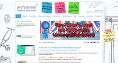Desktop Screenshot of professionalmedicaleducation.co.uk